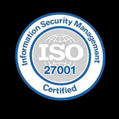 ISO 27001 Information Security certified